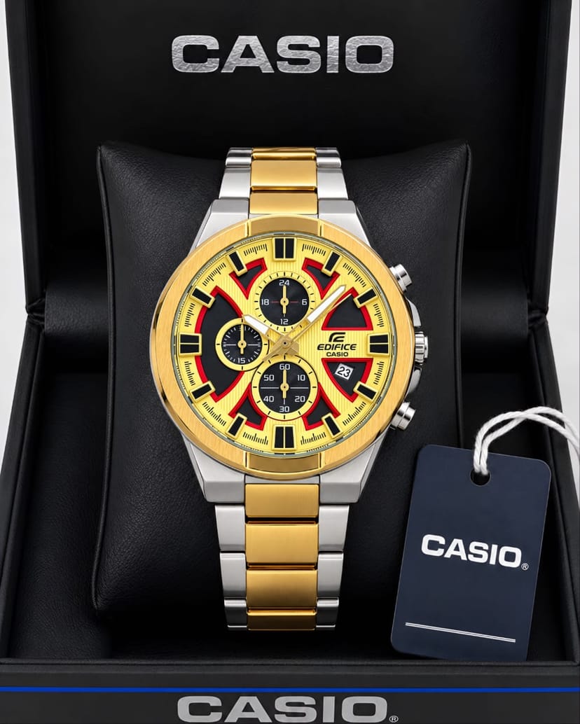 CASIO EDIFICE EFB-710SG-1AVUDF Black Analog dial Stainless Steel
